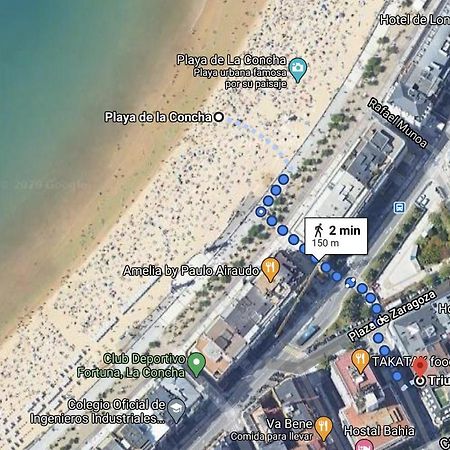 Apartamento Amplio Y Central A Pie De Playa La Concha San Sebastian Exterior photo