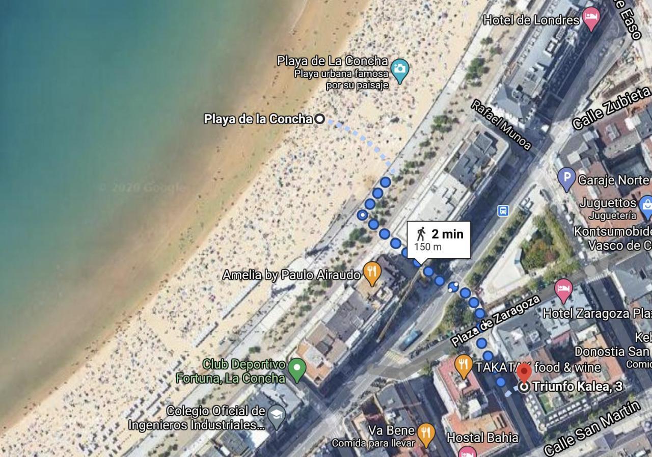 Apartamento Amplio Y Central A Pie De Playa La Concha San Sebastian Exterior photo